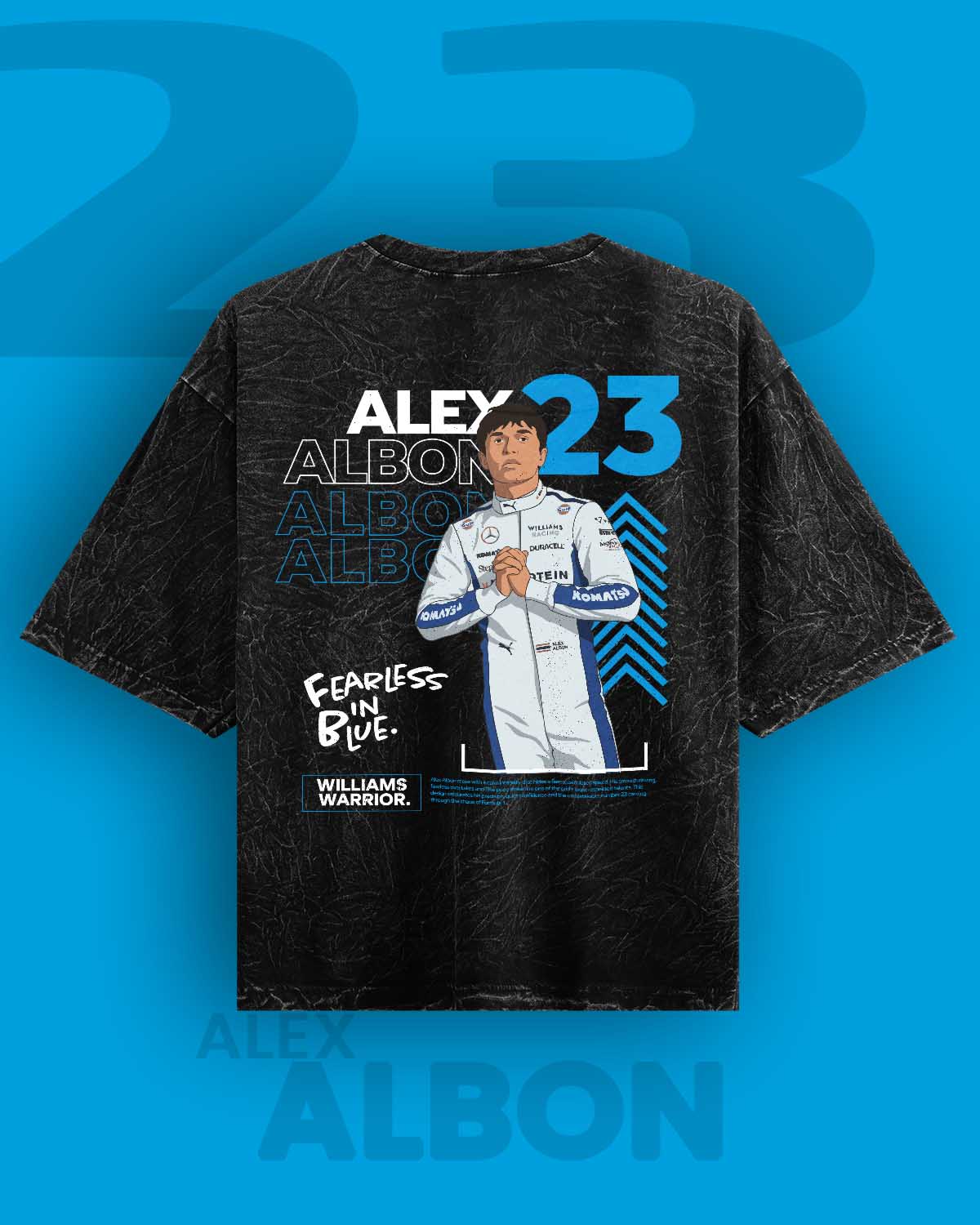 Alex Albon Acid Washed Oversized Tee