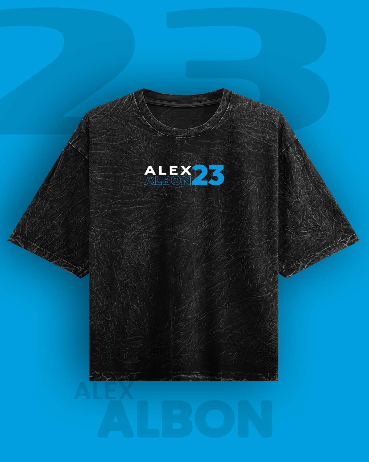 Alex Albon Acid Washed Oversized Tee