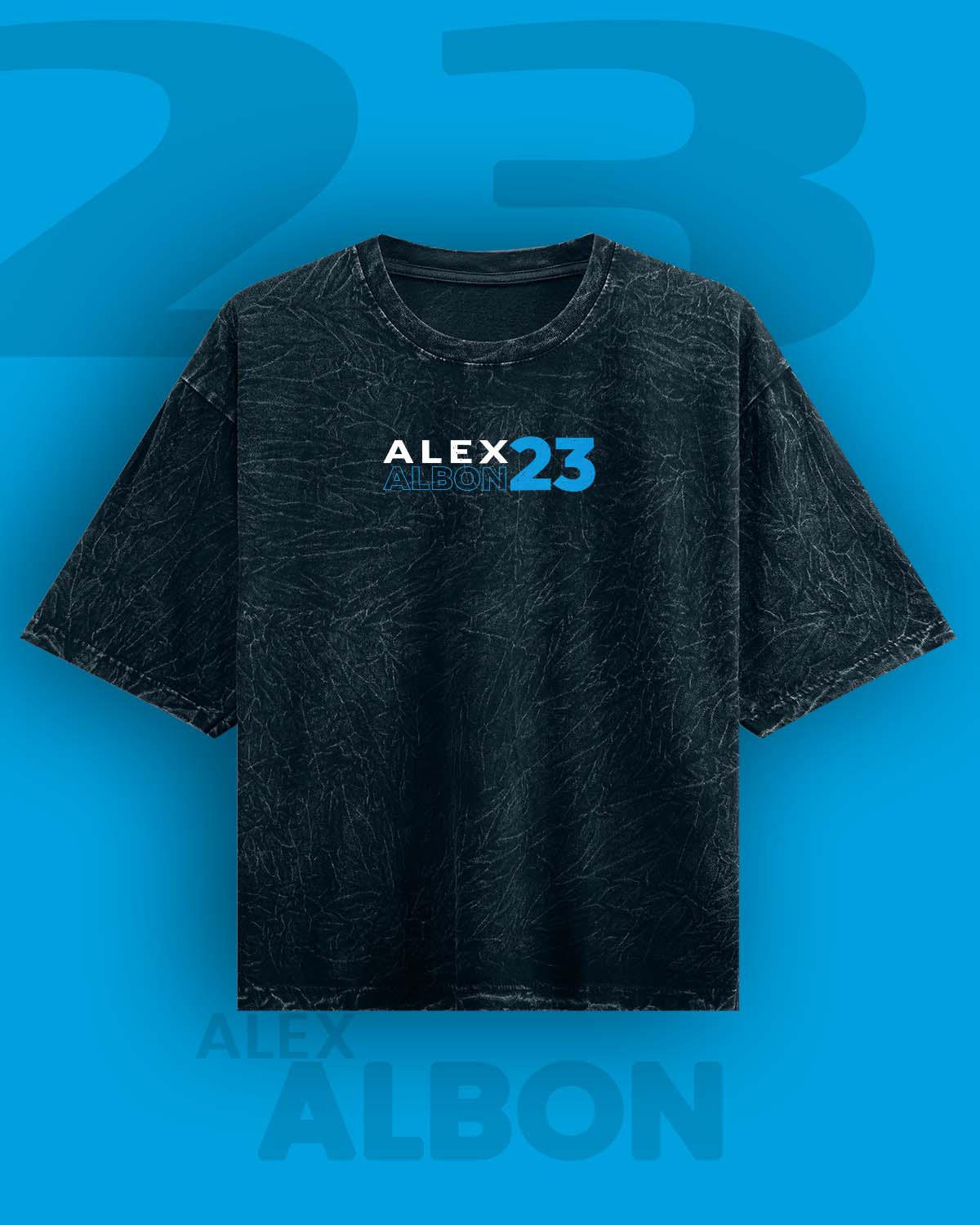 Alex Albon Acid Washed Oversized Tee