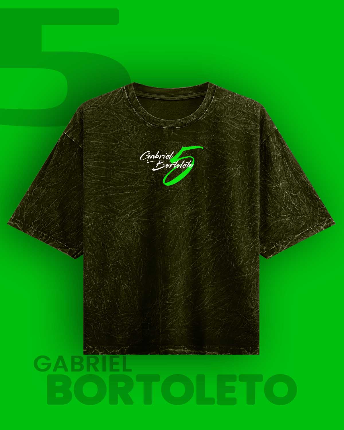 Gabriel Bortoleto Acid Washed Oversized Tee