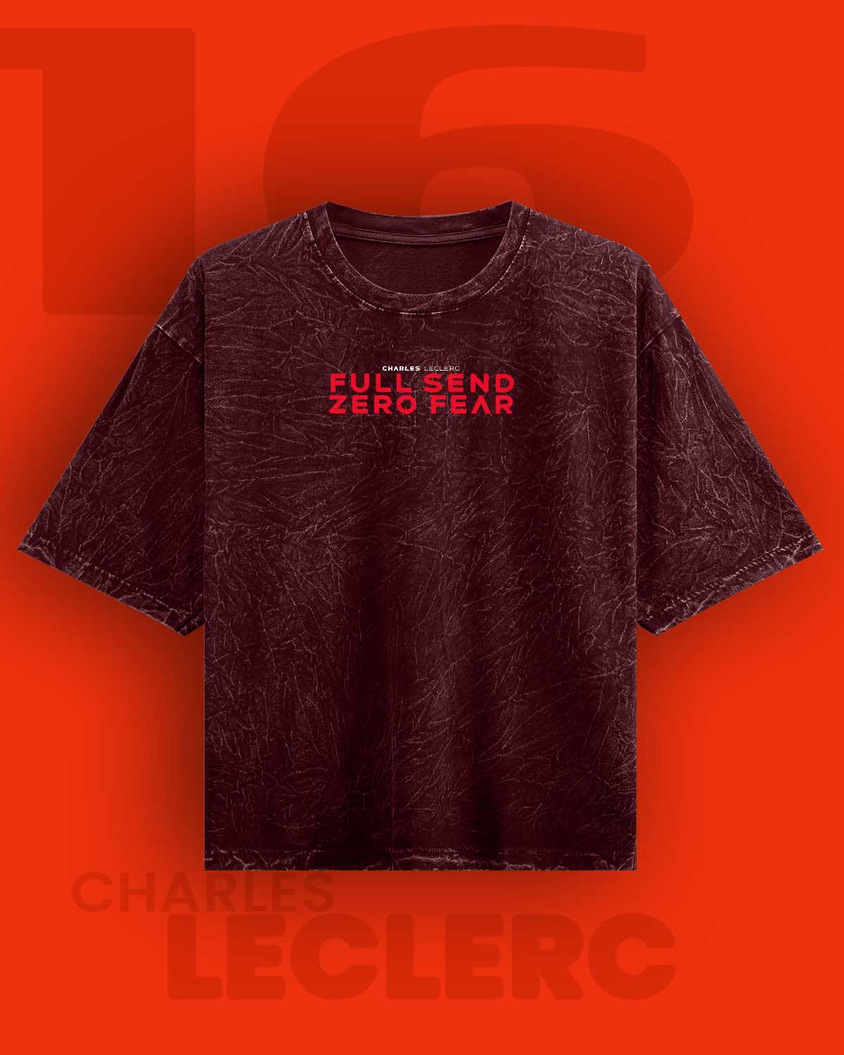 Charles Leclerc / Zero Fear Washed Oversized Tee