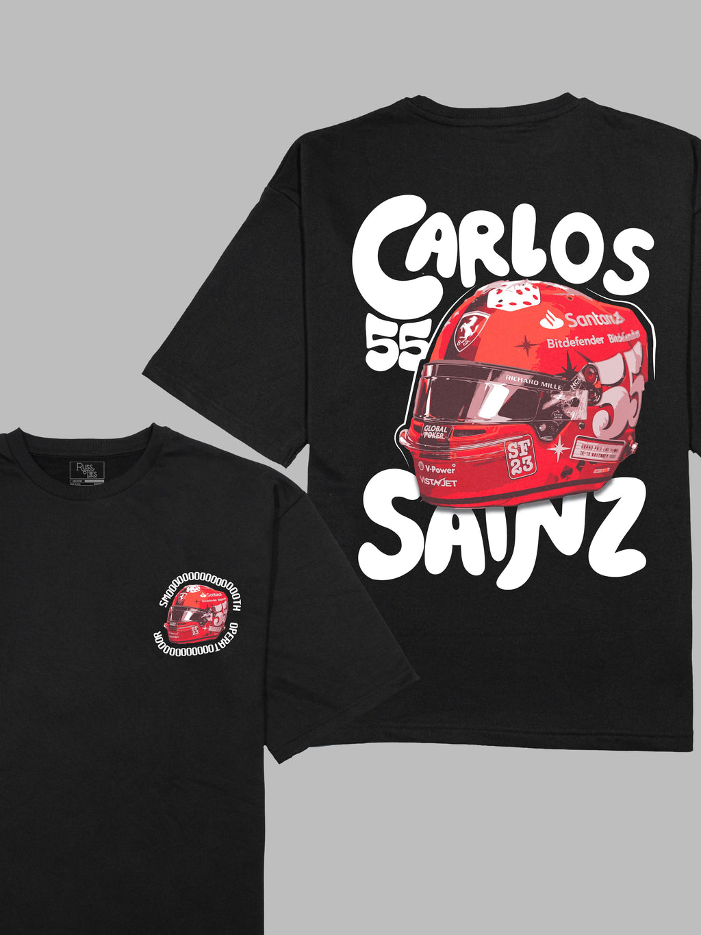 Smooth Operator Carlos Sainz Terry Oversized Tshirt RussTees