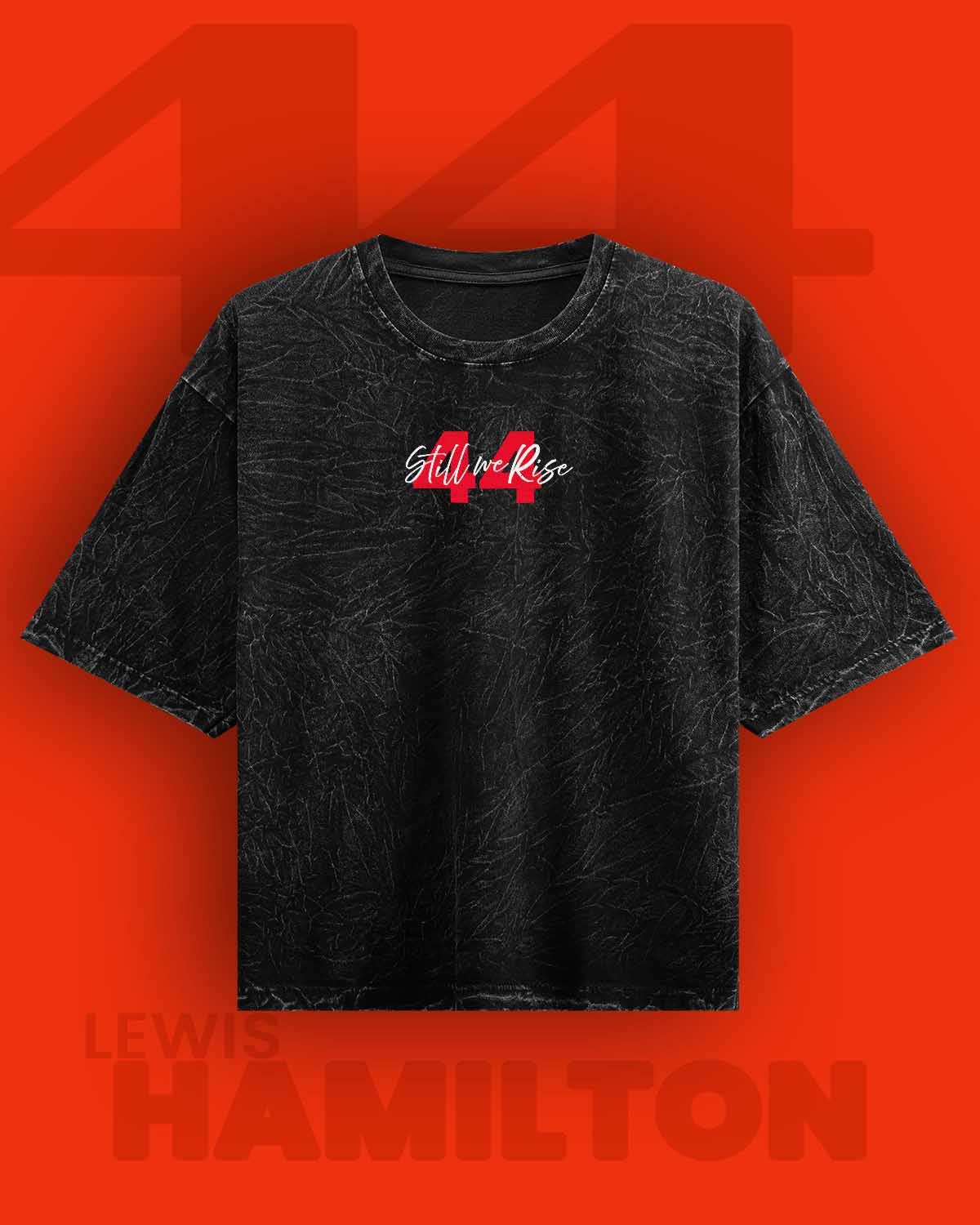 Lewis Hamilton / Still We Rise Acid Washed Oversized Tee