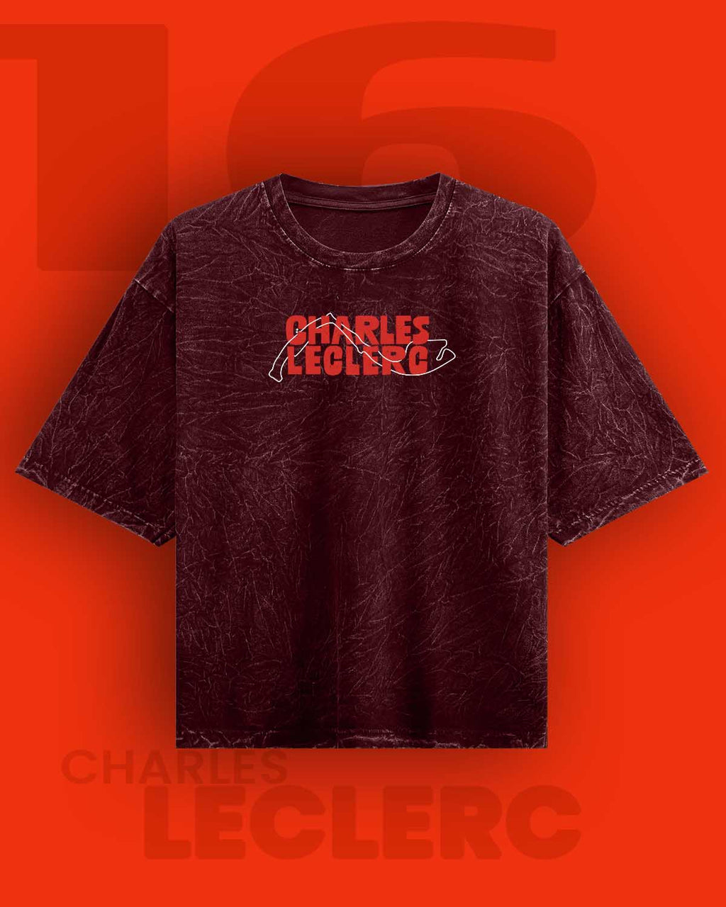 Il Predestinato / Charles Leclerc Acid Washed Oversized Tee