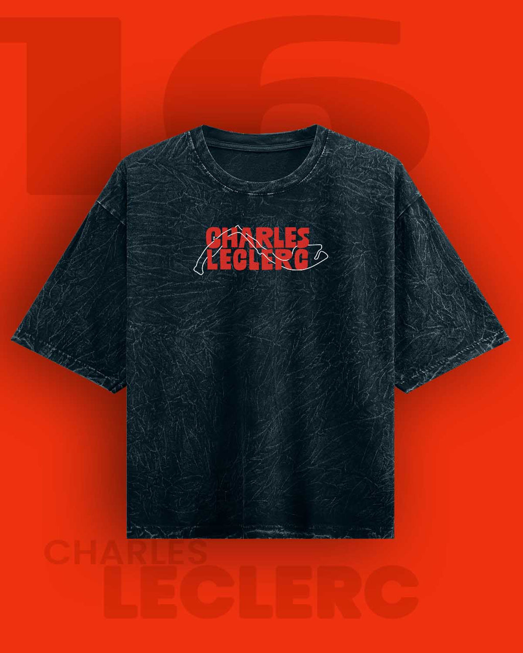 Il Predestinato / Charles Leclerc Acid Washed Oversized Tee