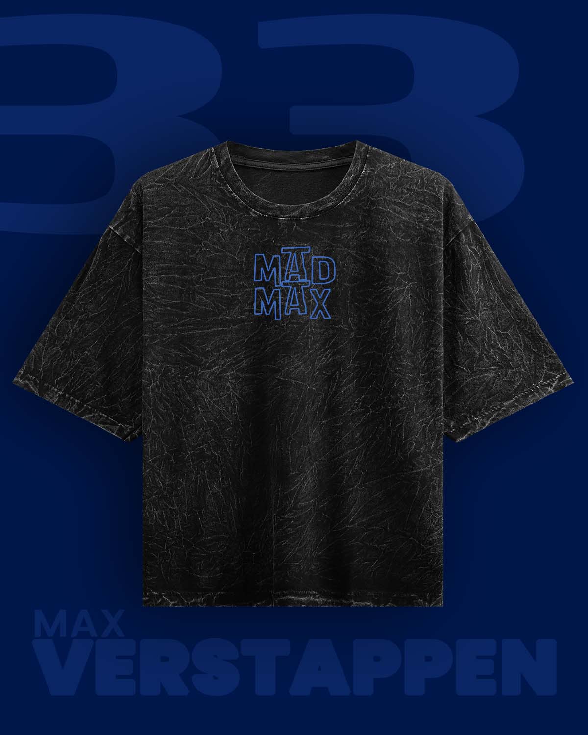 MAD MAX Verstappen Acid Washed Oversized Tee RussTees