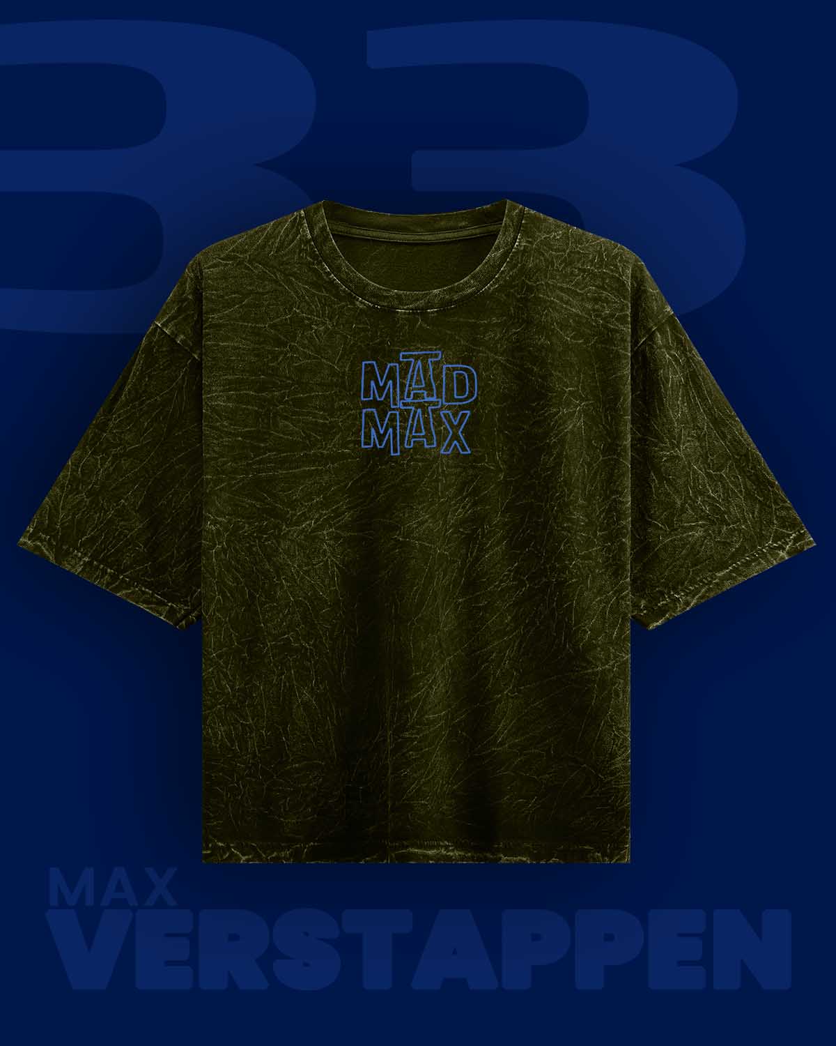 MAD MAX Verstappen Acid Washed Oversized Tee RussTees