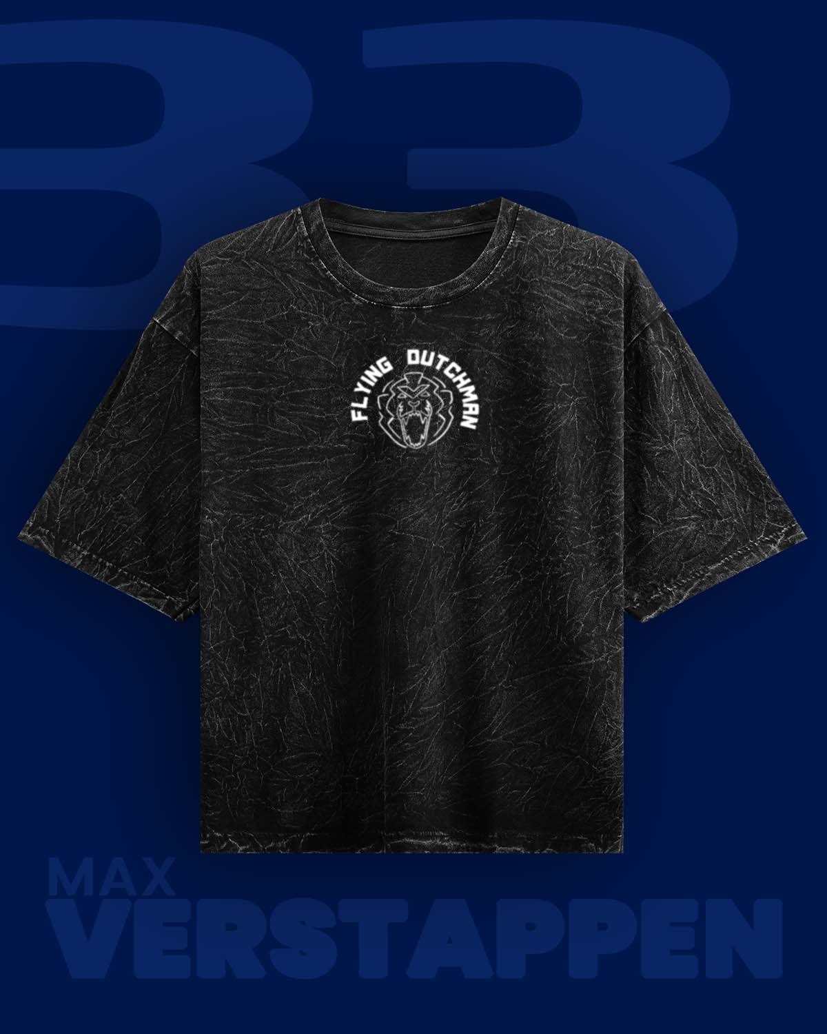 Flying Dutchman Max Verstappen Acid wash Oversized Tshirt RussTees