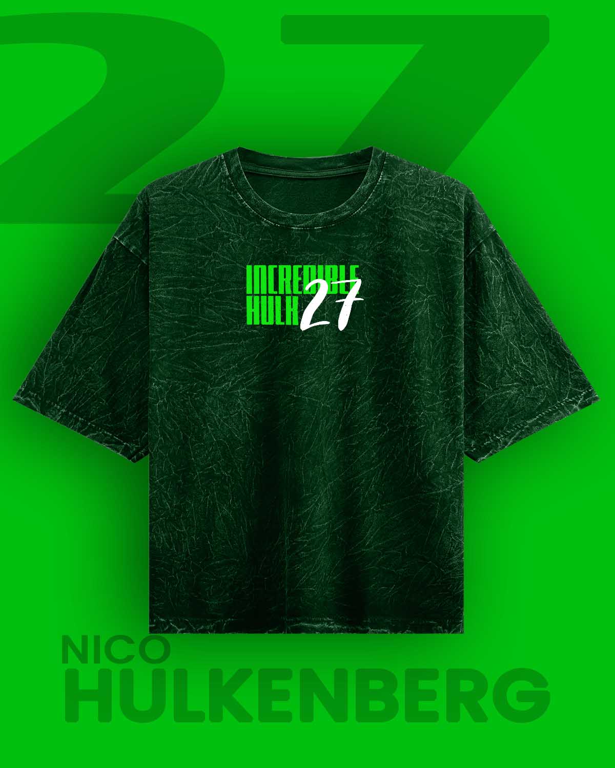 Nico Hulkenberg Acid Washed Oversized Tee