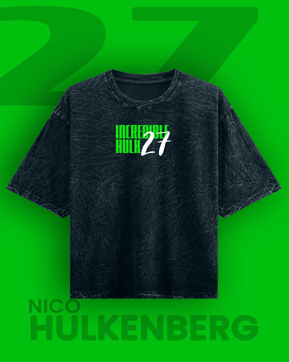 Nico Hulkenberg Acid Washed Oversized Tee