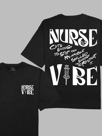 Nurse Vibe Terry Oversized T-Shirt