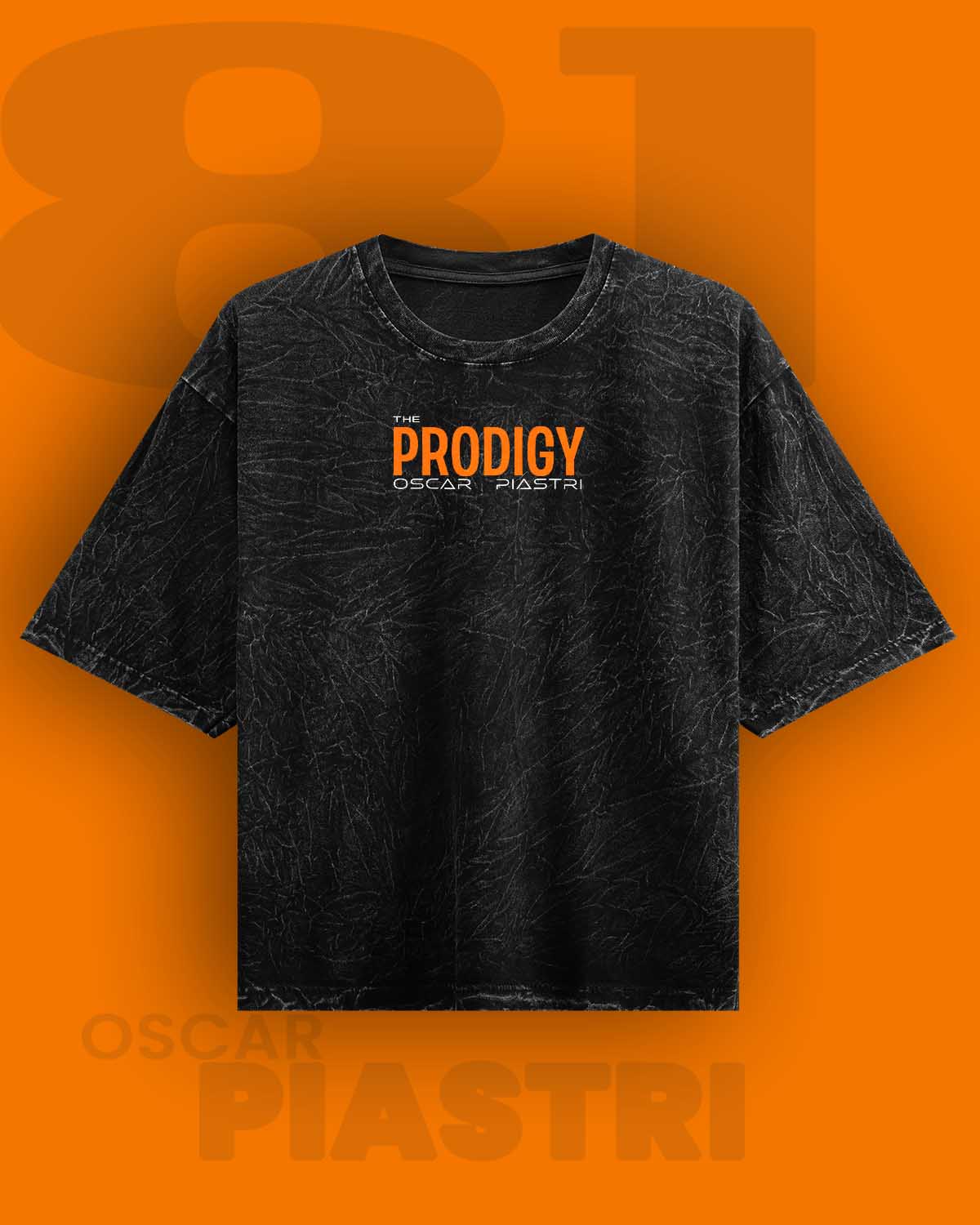 PRODIGY / Oscar Piastri  Acid Washed Oversized Tee