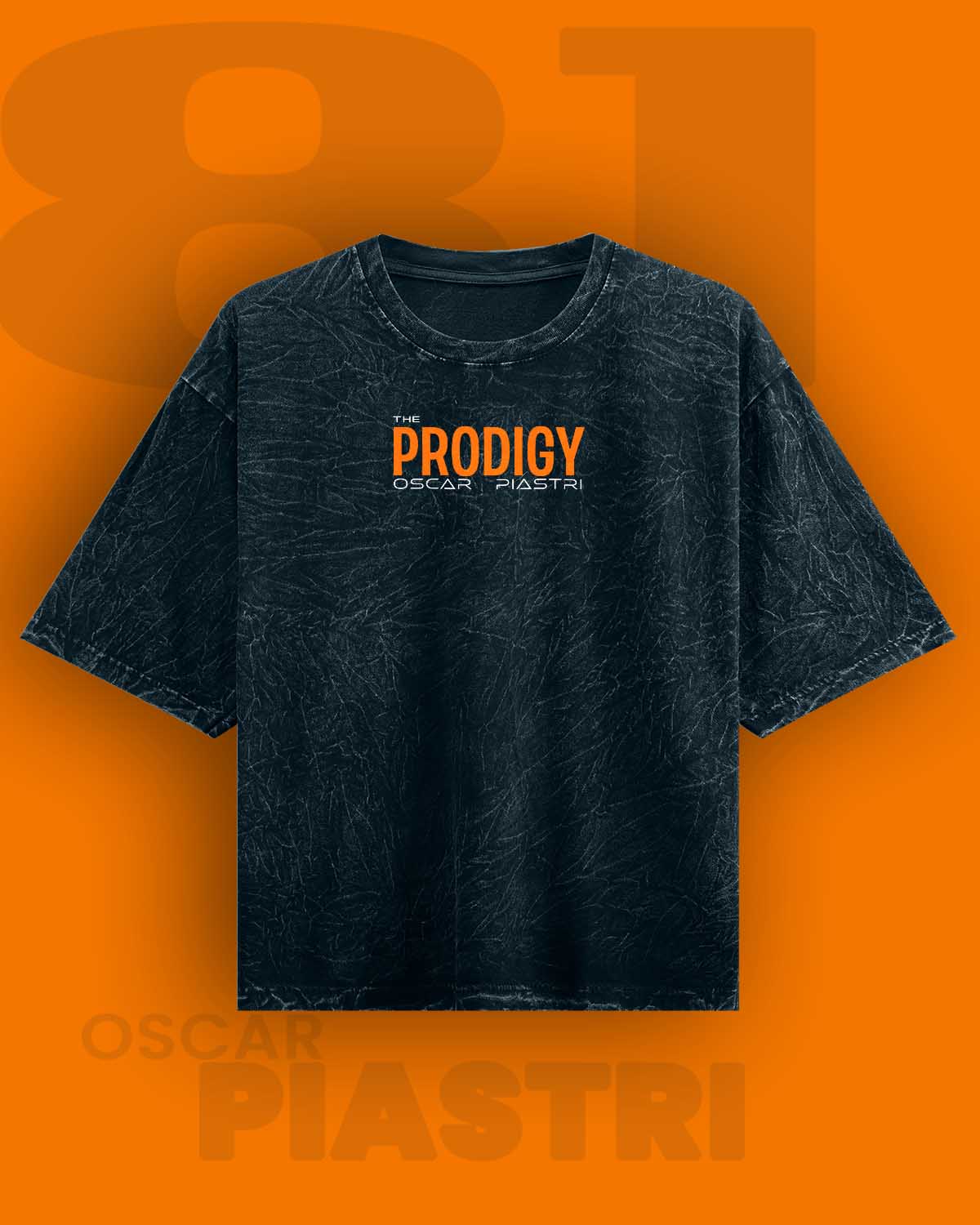 PRODIGY / Oscar Piastri  Acid Washed Oversized Tee