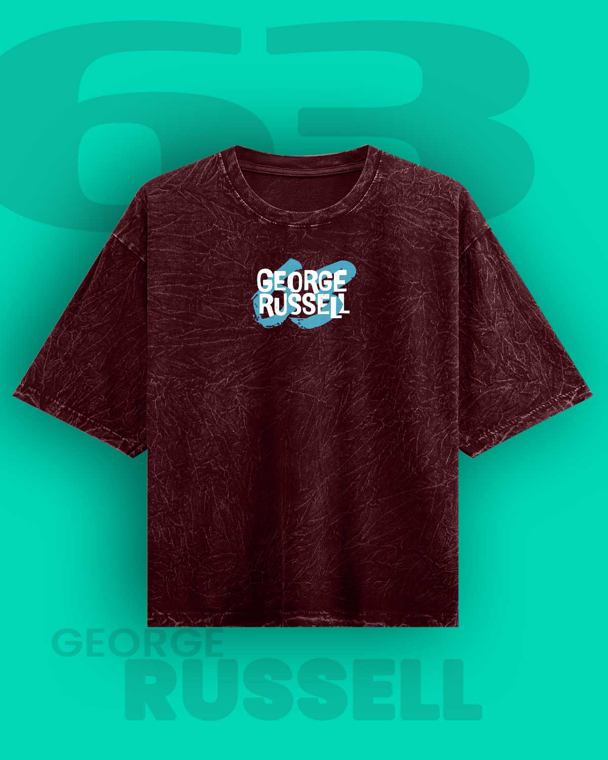 George Russell Acid Washed Oversized Tee