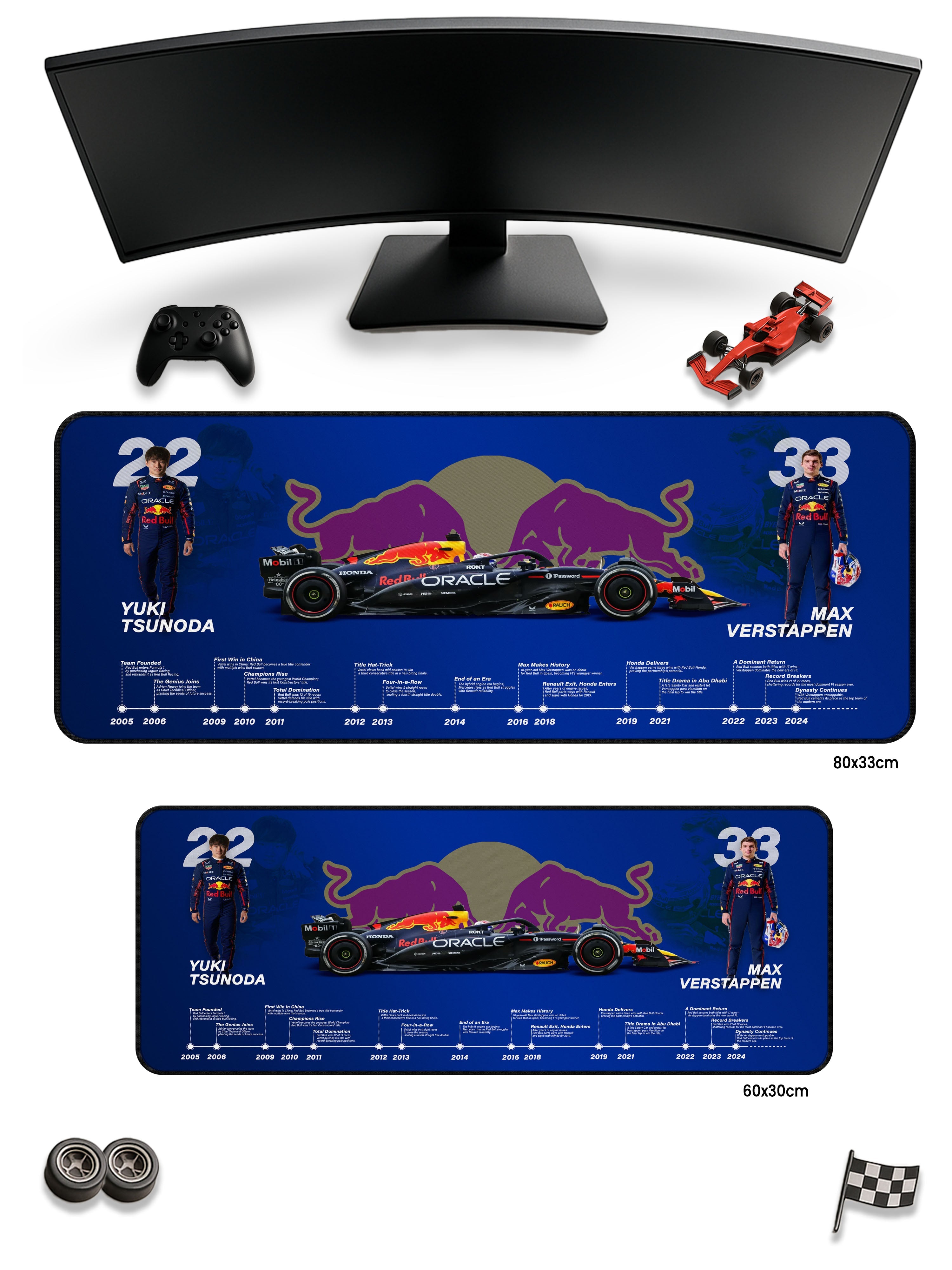 Redbull Racing Gaming Mouse Pad RussTees